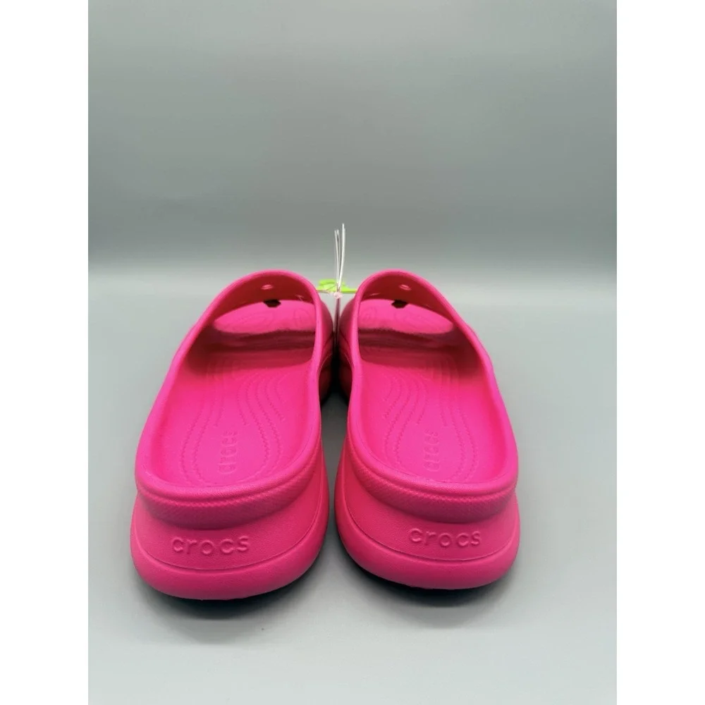 Crocs BAE Slides Slip On Platform Sandals Slide Dragon Fruit Pink Women's Size 9